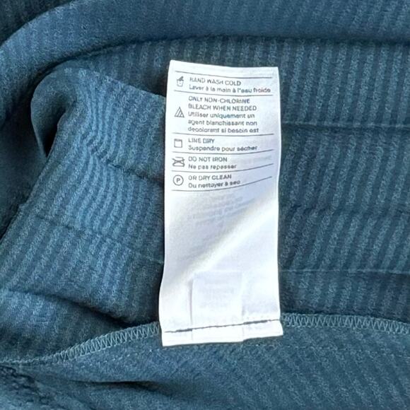 Vince x Revolve Mixed Media Micro Pleats Teal Zip Midi Skirt Sz 4 MSRP $345 - Picture 6 of 7